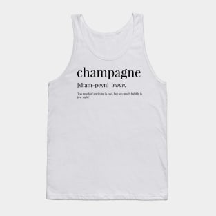 Champagne Definition Tank Top